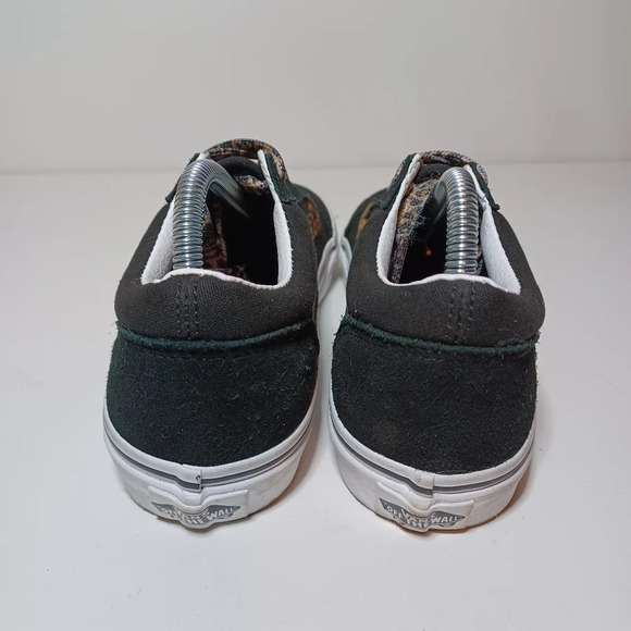VANS OFF THE WALL OLD SKOOL GIRLS KIDS BLACK CHETAH SUEDE SKATER SHOES SIZE 5 KI - Picture 7 of 9